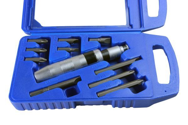 US PRO Hand Impact Screw Driver Set Adapter Bit Heavy Duty Screwdriver Hammer