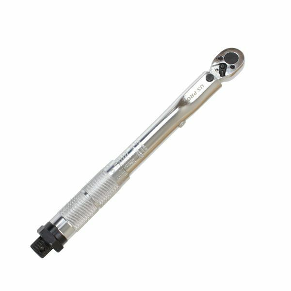 US PRO Tools 1/4" dr Click Torque Wrench Ratchet 5nm to 25nm Twist Lock 6795