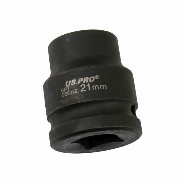 US PRO 21mm 3/4" Square Drive 6 Point Impact Socket Shallow